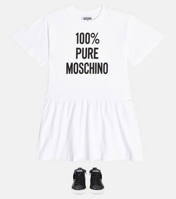 Robe en coton à logo | Moschino Kids
