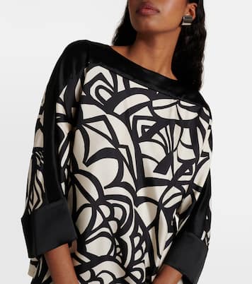 Bedrucktes Top Quaglia aus Seidensatin | Max Mara