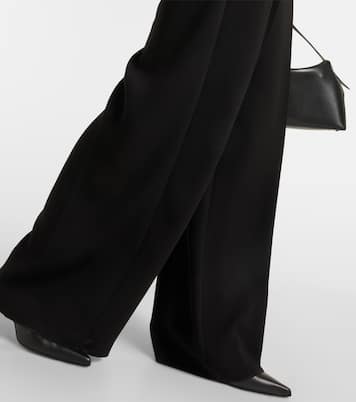 Pantalones anchos plisados de cady | Max Mara