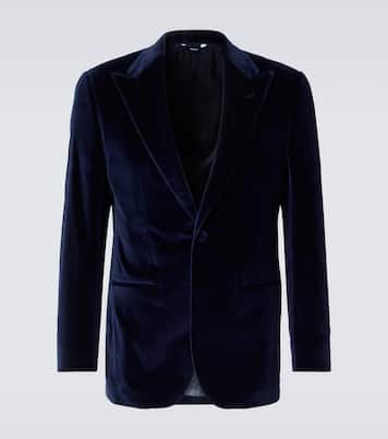 Smokingjacke aus Baumwollsamt | Thom Sweeney