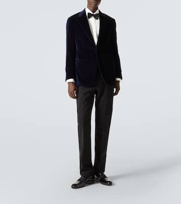 Smokingjacke aus Baumwollsamt | Thom Sweeney