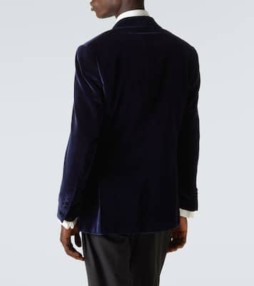 Smokingjacke aus Baumwollsamt | Thom Sweeney