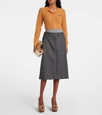 Bestickte Wedges Dylya 110 aus Veloursleder | Clergerie