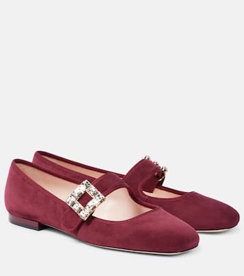 Très Vivier Babies suede Mary Jane flats | Roger Vivier