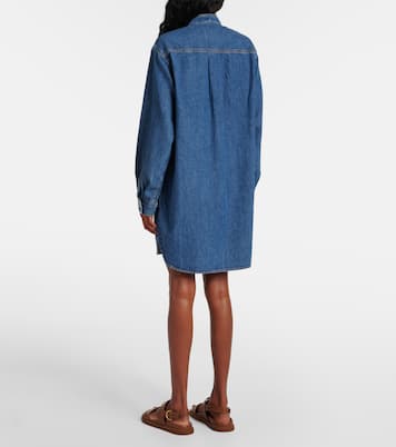 Hemdblusenkleid Double Pocket aus Denim | Frame