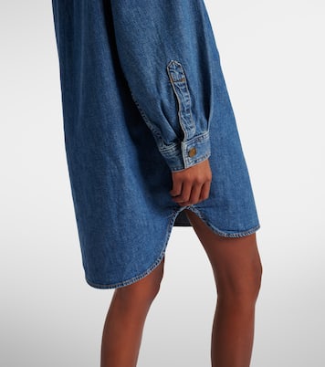Hemdblusenkleid Double Pocket aus Denim | Frame
