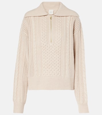 Camello cable-knit half-zip sweater | Varley