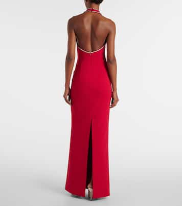 Abito lungo Akari con cristalli | Rebecca Vallance