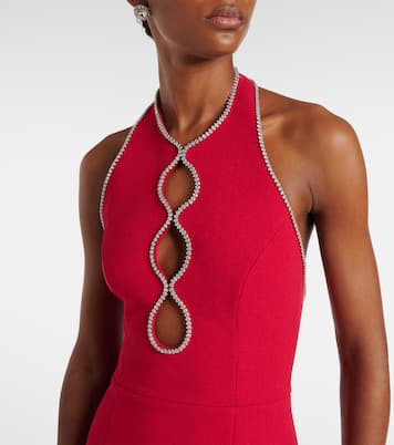 Abito lungo Akari con cristalli | Rebecca Vallance