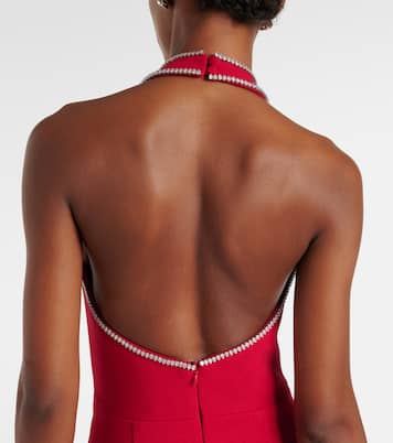 Abito lungo Akari con cristalli | Rebecca Vallance