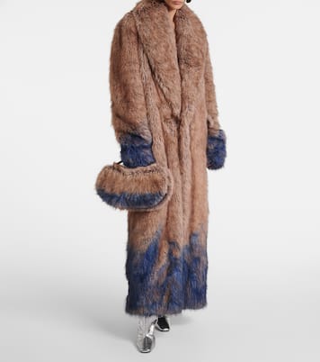 Schultertasche Sound Swipe aus Faux Fur | Coperni