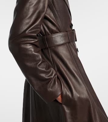 Leather coat | Alaïa