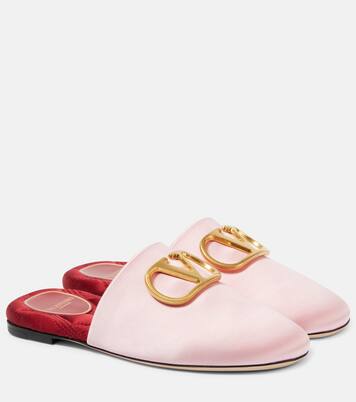 VLogo Signature satin slides | Valentino Garavani