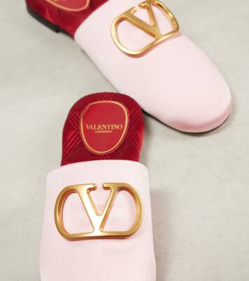 VLogo Signature satin slides | Valentino Garavani