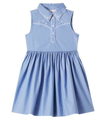 Ermance embroidered cotton poplin dress | Bonpoint