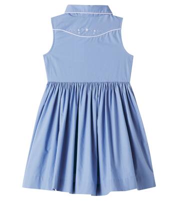 Ermance embroidered cotton poplin dress | Bonpoint