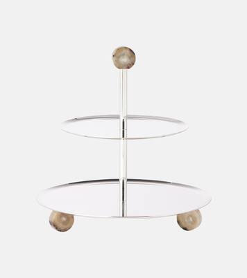 Horn and steel cake stand | Brunello Cucinelli
