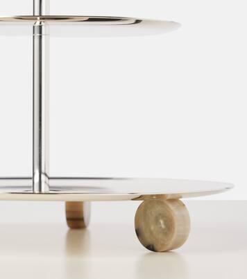 Horn and steel cake stand | Brunello Cucinelli