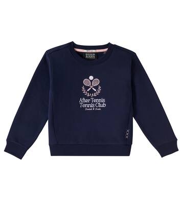 Embroidered cotton-blend jersey sweatshirt | Scotch & Soda Kids