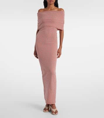 Off-Shoulder-Maxikleid | Alaïa