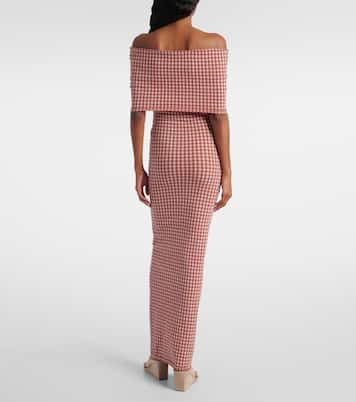 Off-Shoulder-Maxikleid | Alaïa