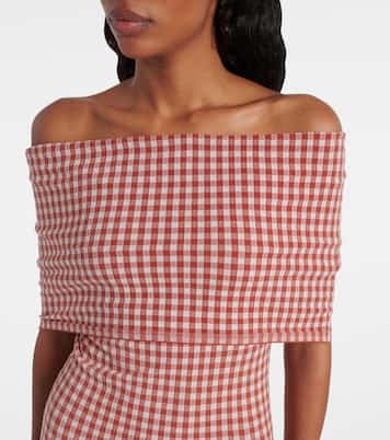 Off-Shoulder-Maxikleid | Alaïa