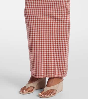 Off-Shoulder-Maxikleid | Alaïa