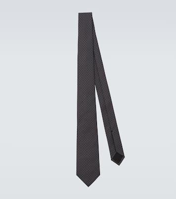 Corbata GG de seda en jacquard | Gucci