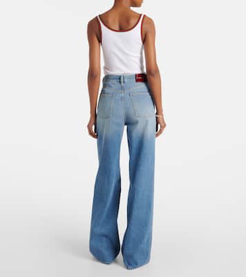 Jeans a gamba larga | Gucci