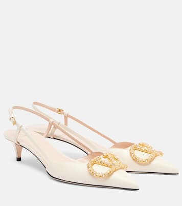 VLogo Signature 40 slingback pumps | Valentino Garavani