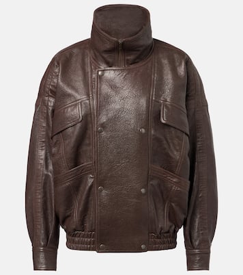 Leather bomber jacket | Saint Laurent