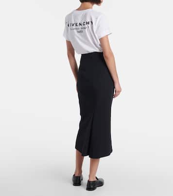 Jupe crayon en crêpe de cady | Givenchy