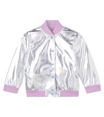 Metallic patch-appliqué jacket | Stella McCartney Kids