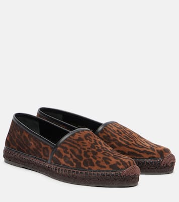 Leopard-print suede espadrilles | Tom Ford