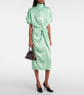 Robe midi en satin | Stella McCartney