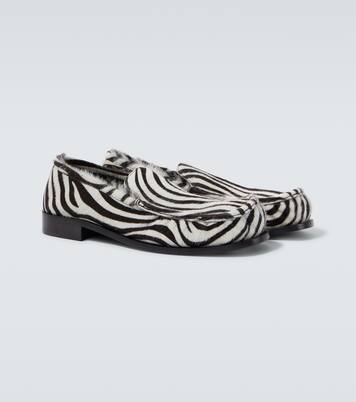 动物纹小牛毛乐福鞋 | Dries Van Noten