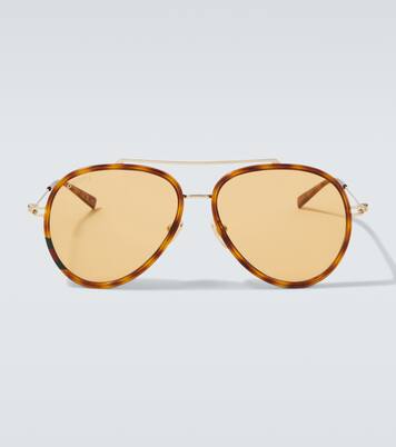 Gafas de sol de aviador con GG | Gucci
