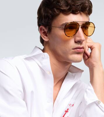 Gafas de sol de aviador con GG | Gucci