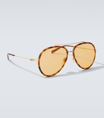 Gafas de sol de aviador con GG | Gucci