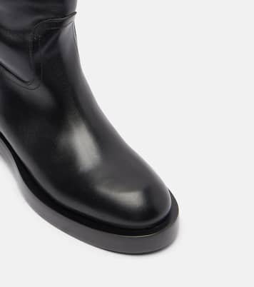 Leather over-the-knee boots | Paris Texas