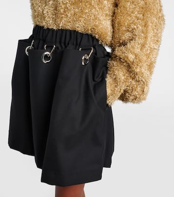 Minirock aus Wolle  | Noir Kei Ninomiya