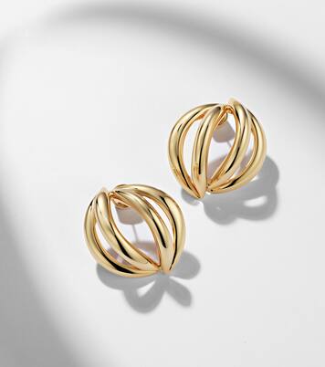 Ohrringe Abstract Line Small, 10kt vergoldet | Jennifer Fisher