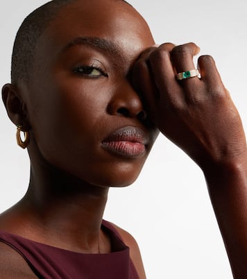 Bague en or 18 ct, émeraude et diamants | Anita Ko