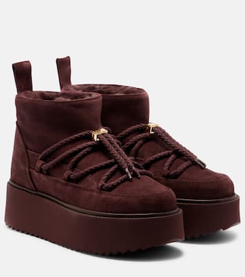 Classic Low suede platform snow boots | Inuikii