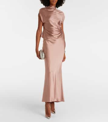 Silk satin maxi skirt | The Sei