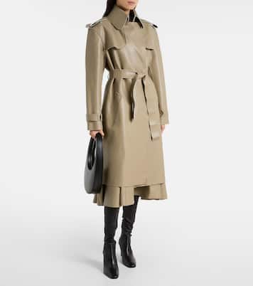 Coated trench coat | Norma Kamali
