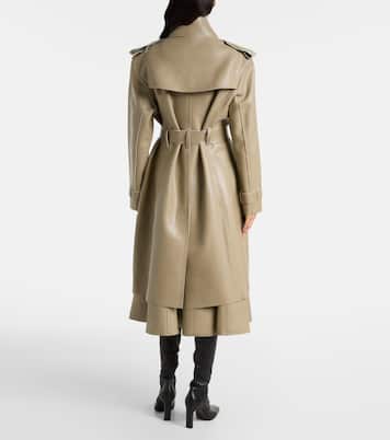 Coated trench coat | Norma Kamali