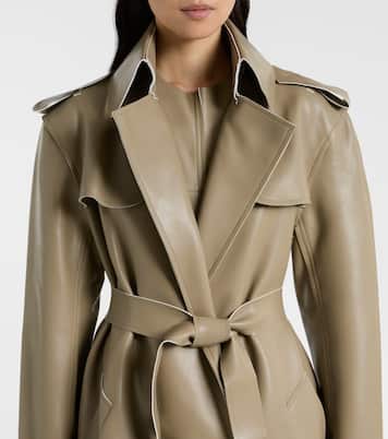 Coated trench coat | Norma Kamali