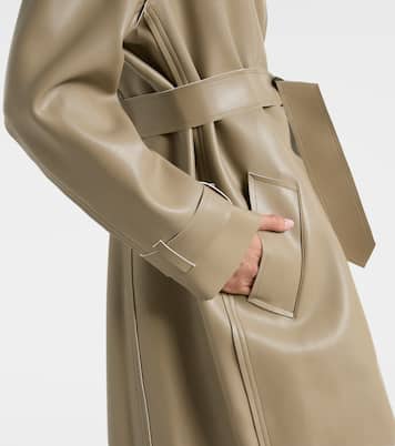 Coated trench coat | Norma Kamali