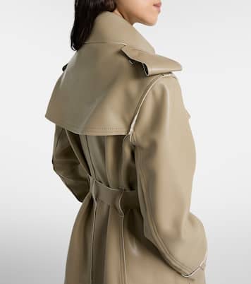 Coated trench coat | Norma Kamali